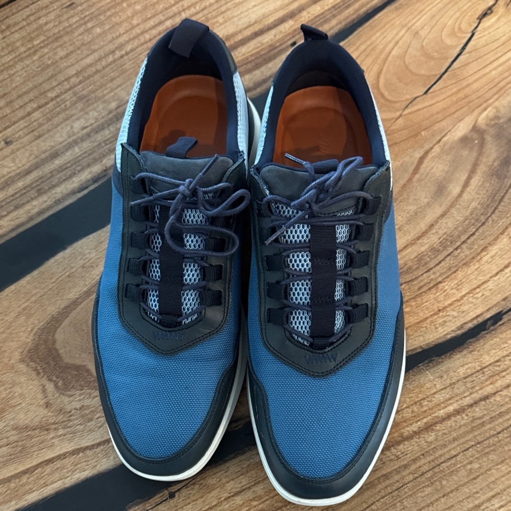 Wolf & Shepherd Men's Blue and navy Sneakers worn once - Picture 2 of 4